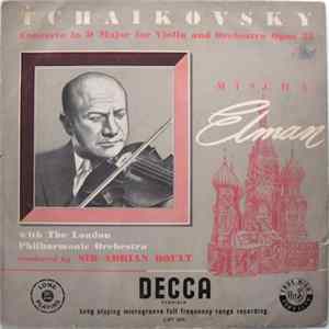 Tchaikovsky - Mischa Elman, The London Philharmonic Orchestra, Sir Adrian Boult - Tchaikovsky - Concerto In D Major For Violin And Orchestra Opus 35 Album